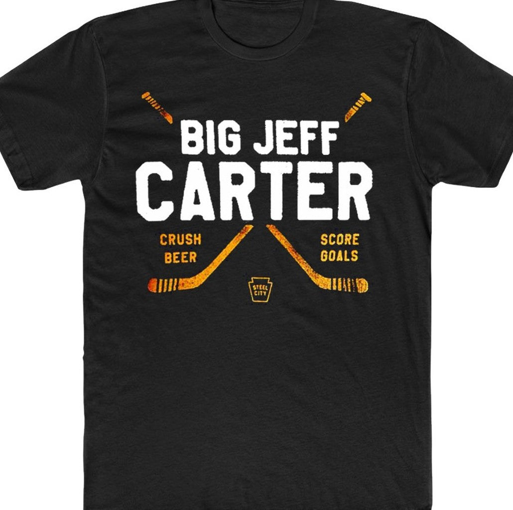 Big Jeff Carter Crush Beer Score Goals T-Shirt