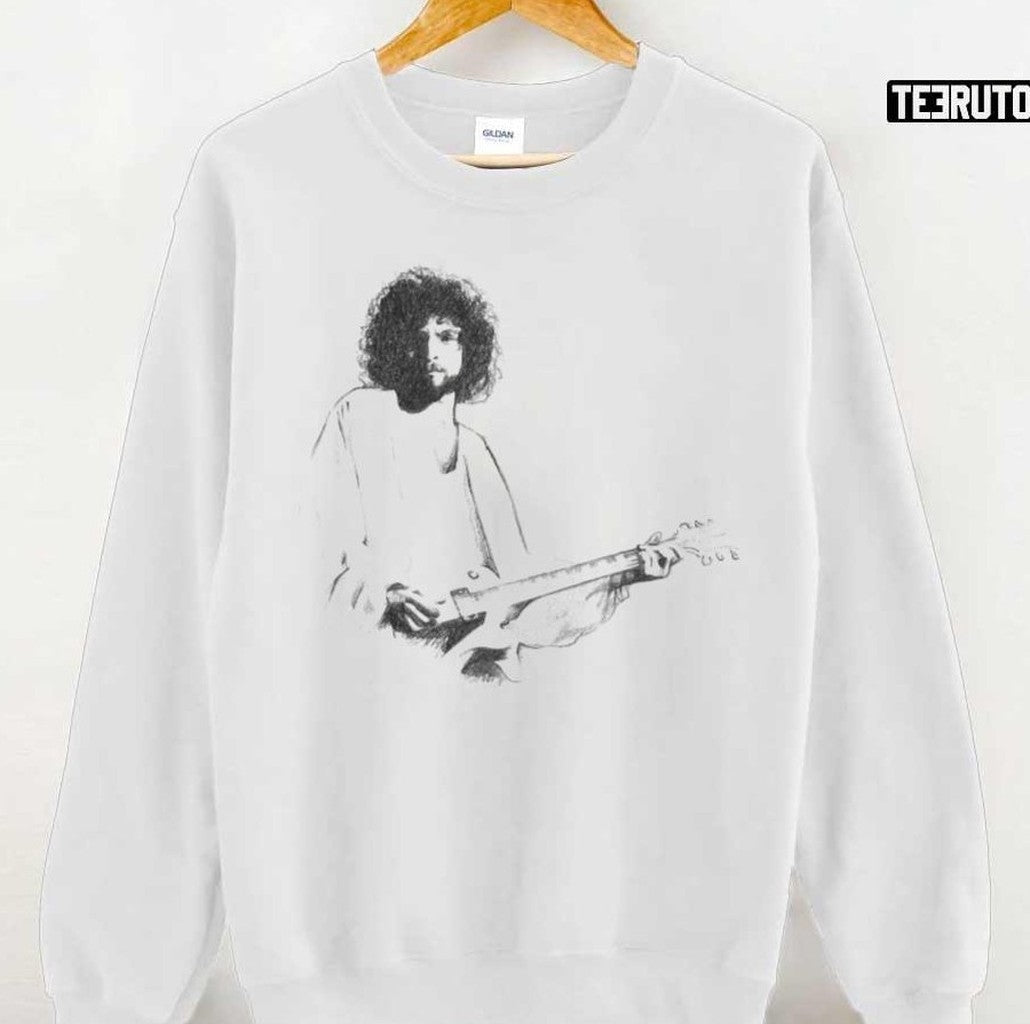 Playing Guitar Lindsey Buckingham Premium Unisex Sweatshirt