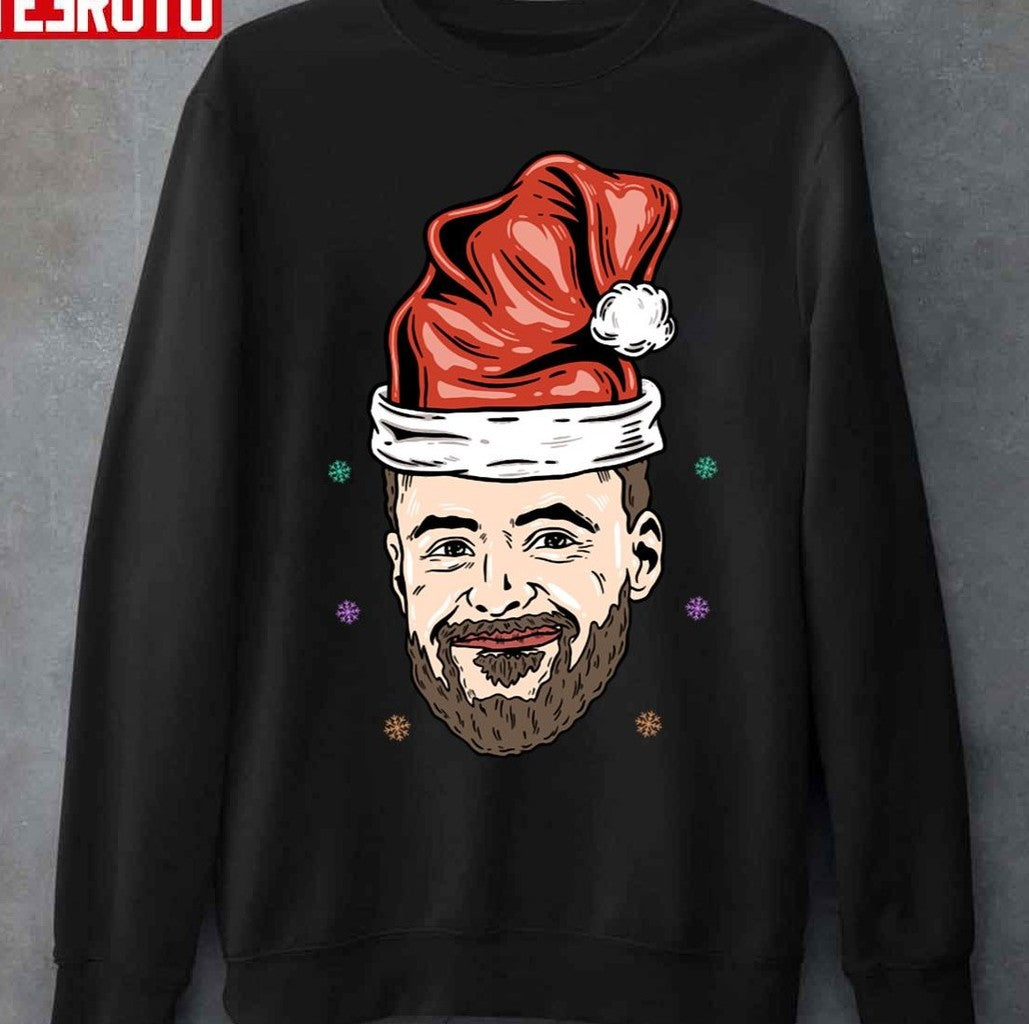 Santa Curry Christmas Pattern Basketball Unisex T-Shirt