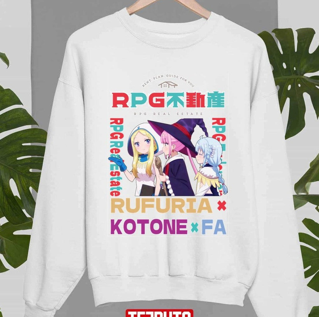 Rpg Real Estate Rpg Fudousan Rufuria X Kotone X FA Unisex Sweatshirt