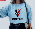 Black And Red Logo Qinter Unisex Sweatshirt