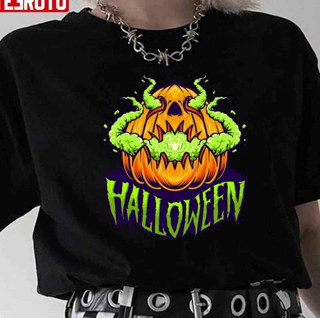 Scary Pumpkin Head Unisex Sweatshirt