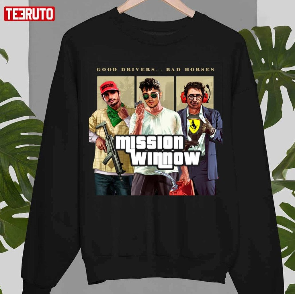 Sainz Leclerc And Binotto Funny Game Parody Formula 1 Unisex T-Shirt