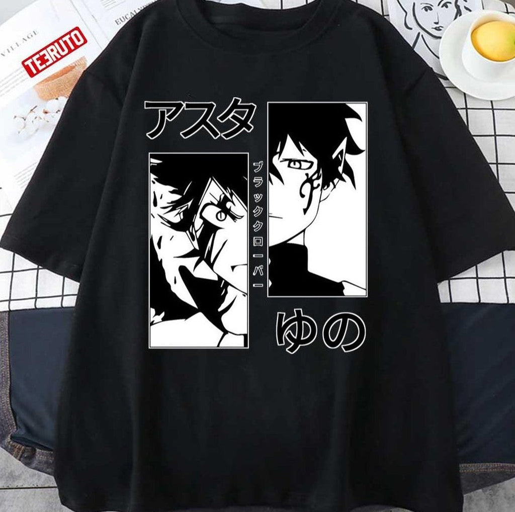Asta And Yuno Black Clover Main Characters Art Unisex T-Shirt