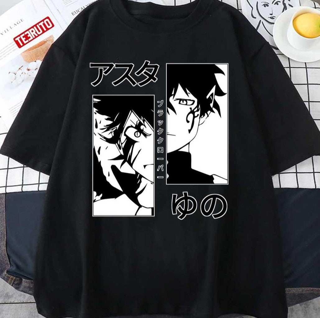 Asta And Yuno Black Clover Main Characters Art Unisex T-Shirt
