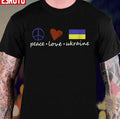 Peace Love Stand With Ukraine Unisex T-Shirt