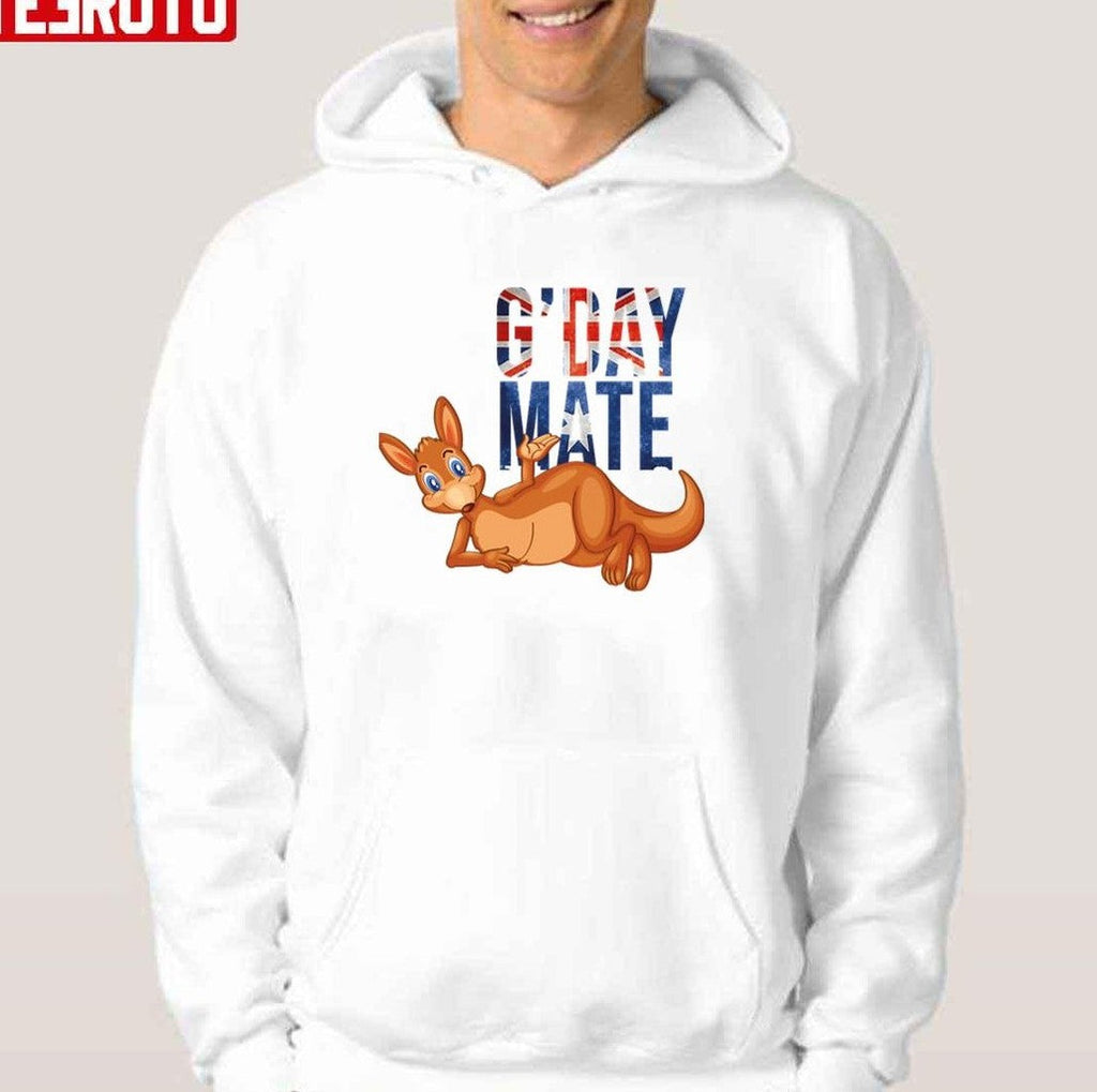 Australia G'day Mate Funny Kangaroo Unisex T-Shirt
