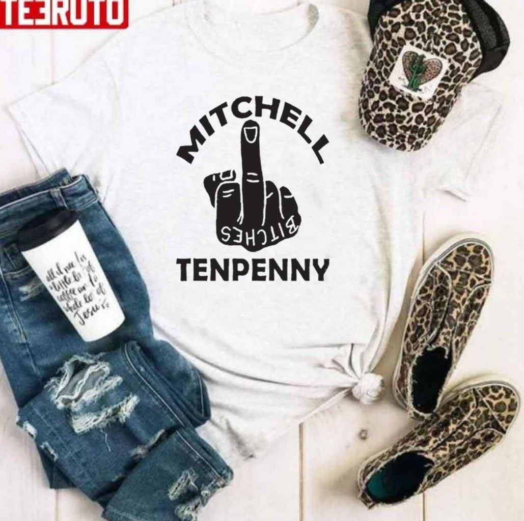Bitches Middle Finger Mitchell Tenpenny Unisex Hoodie