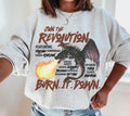 Empyrean Burn It Down Fourth Wing Sweatshirt, Iron Flame House Riorson, Dragon Book Merch, Fantasy Bookish Sweatshirt, Basgiath War Crewneck, Book Lov