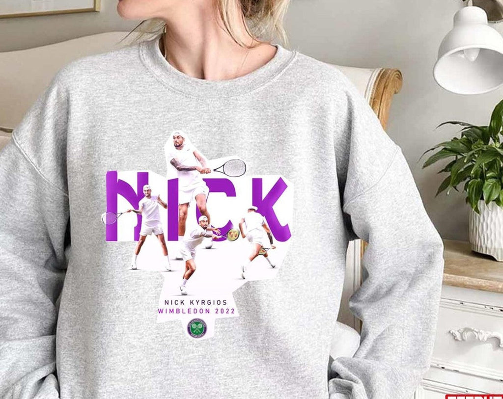 Nick Kyrgios Wimbledon Photographic Unisex T-Shirt