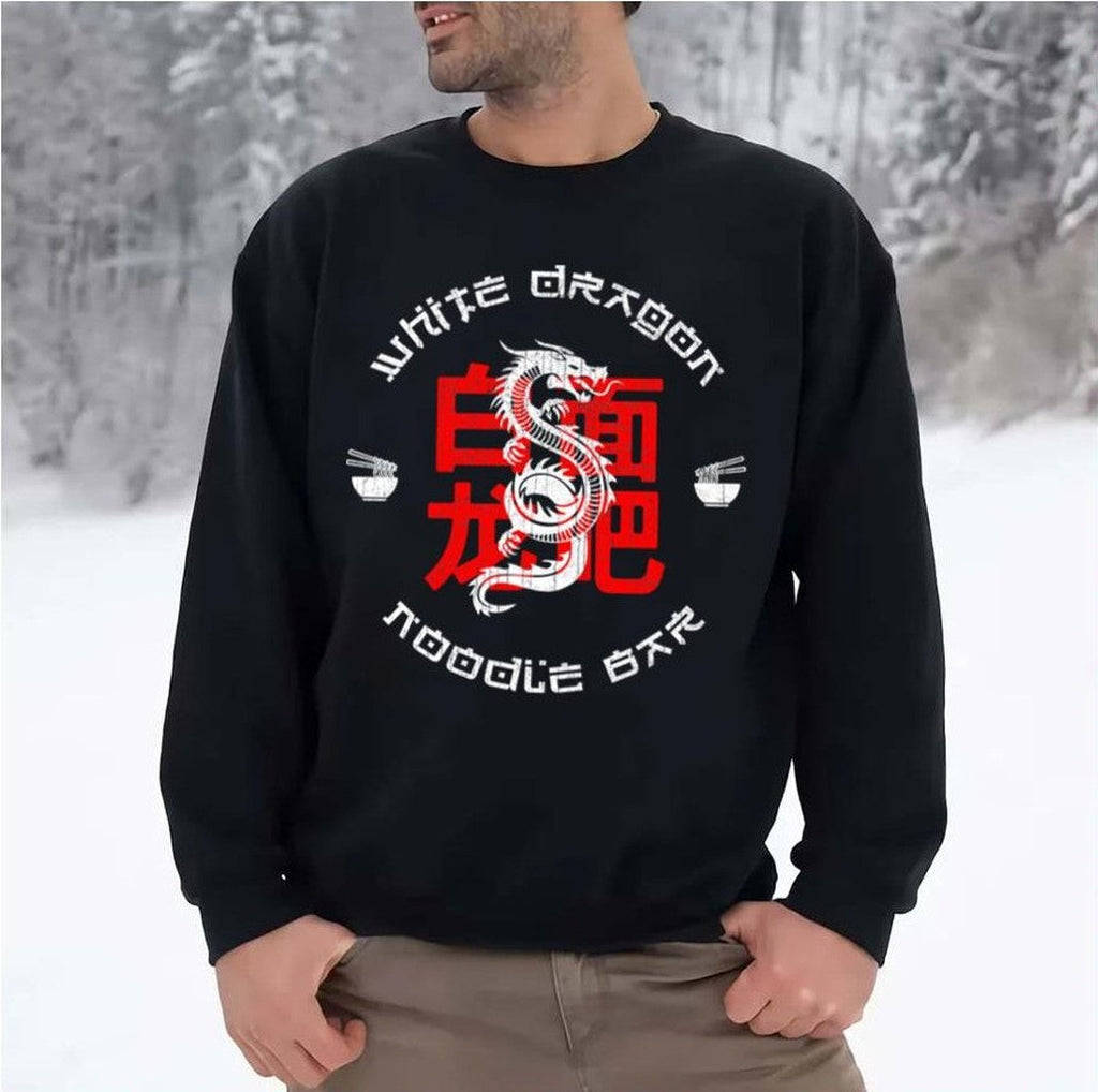 Round Design White Dragon Noodles Bar Blade Runner 1982 Unisex Sweatshirt