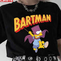 Purple Bart Simpson Bartman The Simpsons Unisex T-Shirt