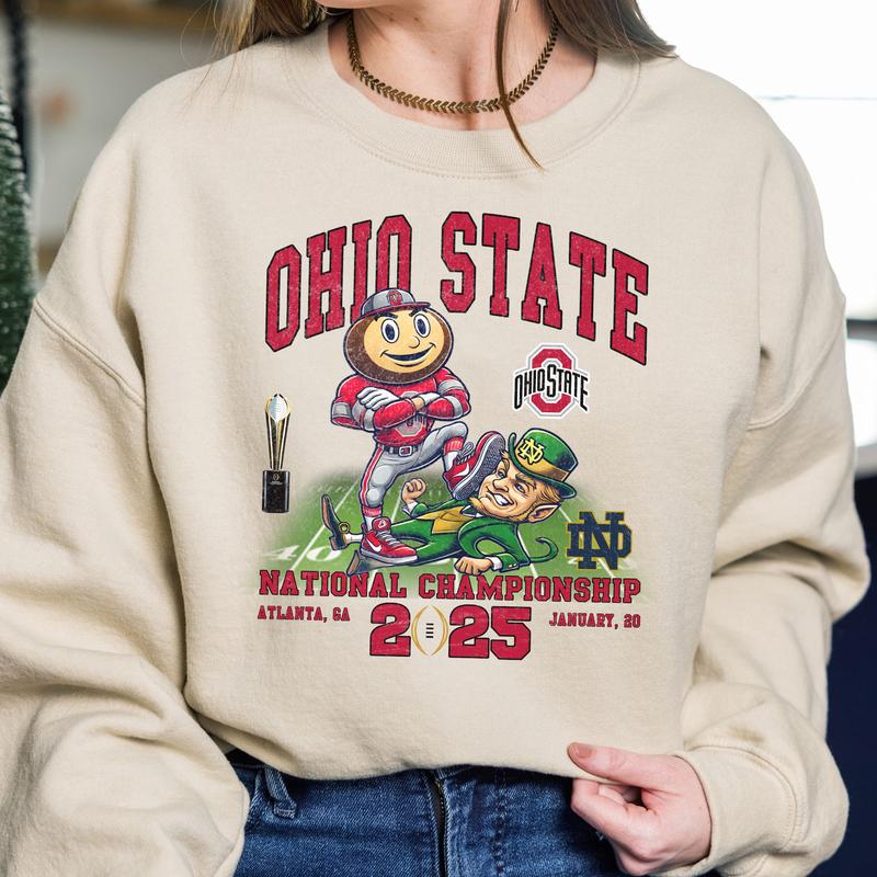 Ohio State Buckeyes 2025 NCAA Champions Vintage Shirt, Crewneck, Cotton, Shirt