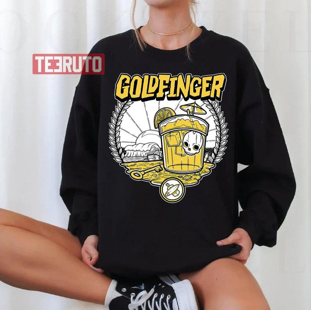 The Big Cartel Light Blue Goldfinger Unisex Sweatshirt