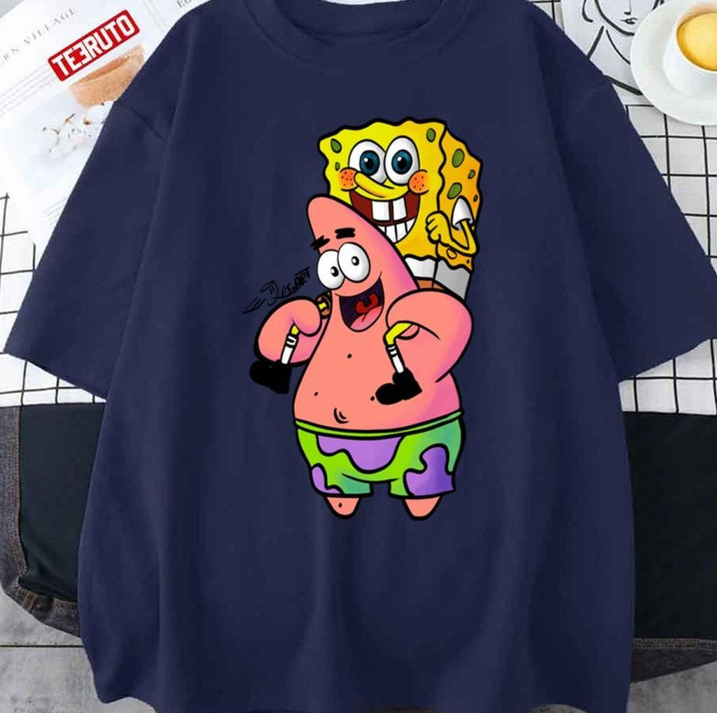 Patrick And Spongebob Bff Cartoon Art Unisex Sweatshirt