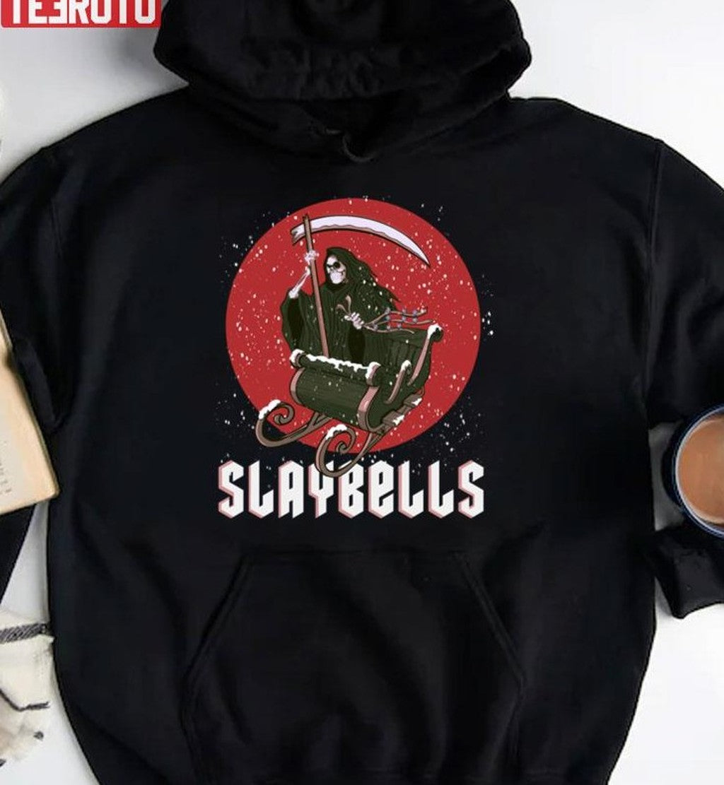 Slaybells Grim Reaper Christmas Holiday Unisex Sweatshirt