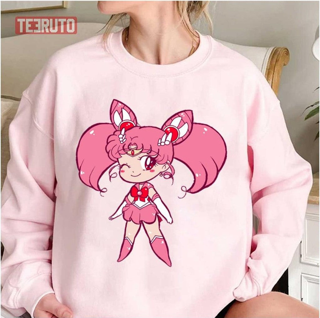 Pink Chibi Sailor Moon Unisex T-Shirt