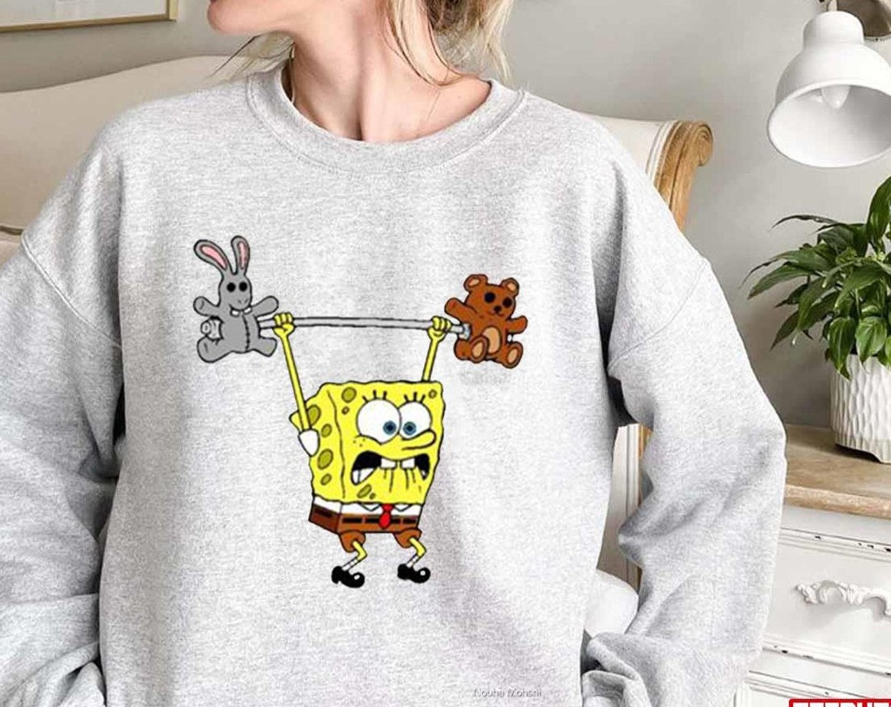 Spongbob Bodybuilding Unisex Sweatshirt