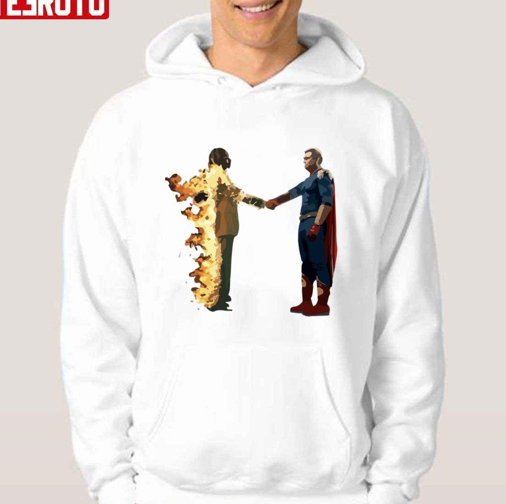 Parody Metro Boomin Homelander On Time Heroes And Villains Album Cover Unisex Hoodie