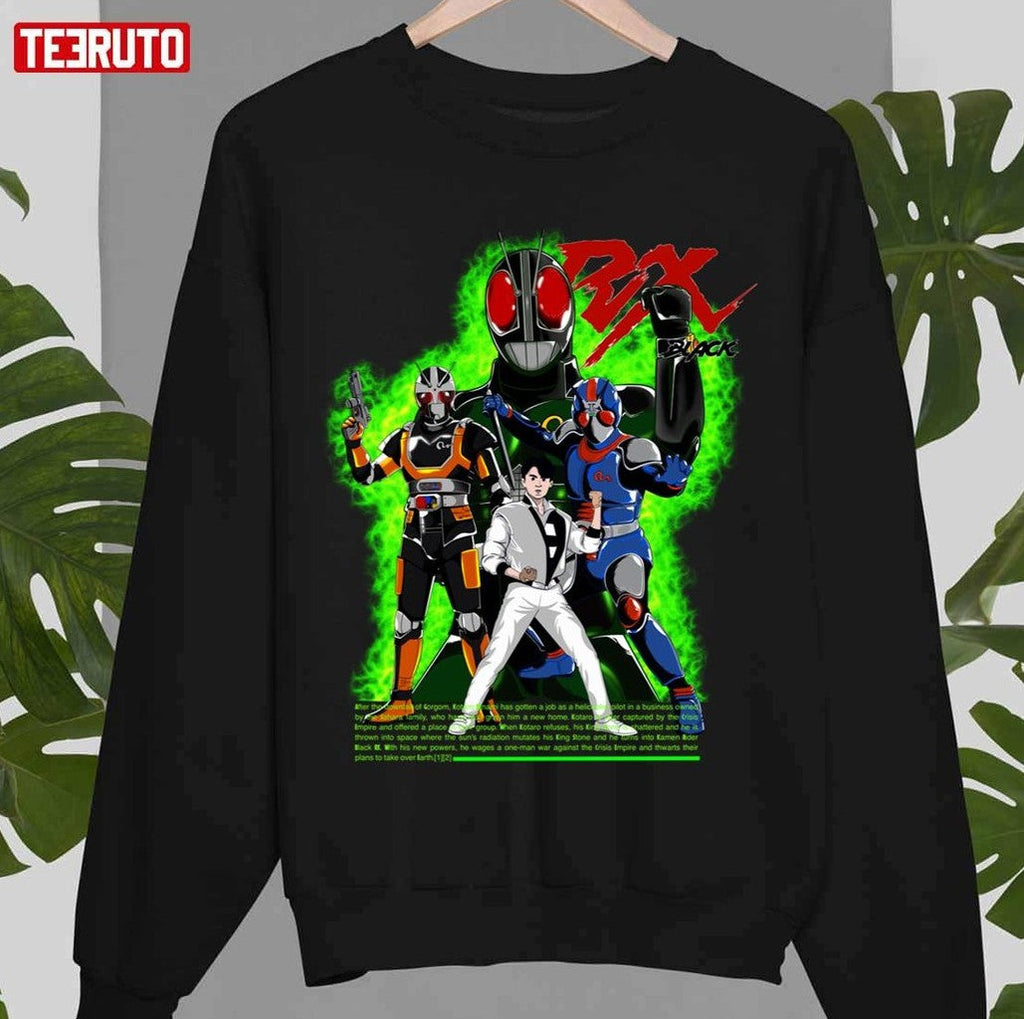 Rx Black Kamen Rider Artwork Unisex Sweatshirt