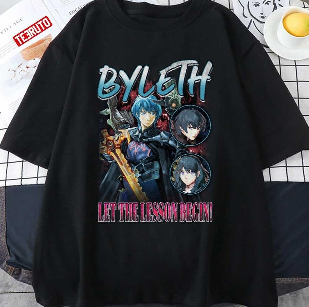 Professor Warrior Byleth Fire Emblem Let The Lesson Begin Vintage Graphic Unisex T-shirt