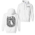 Local Boy Outfitters Hoodie Classic Camouflage Design Featuring a Dog and Moon Graphic, Ideal for Nature Lovers and Outdoor Style