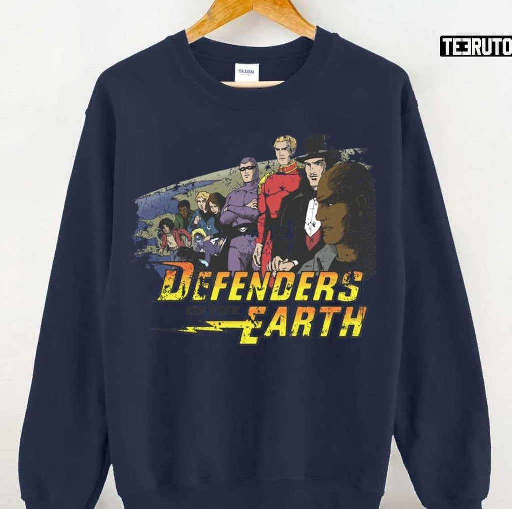 Retro Defenders Of The Earth Colour Unisex T-Shirt