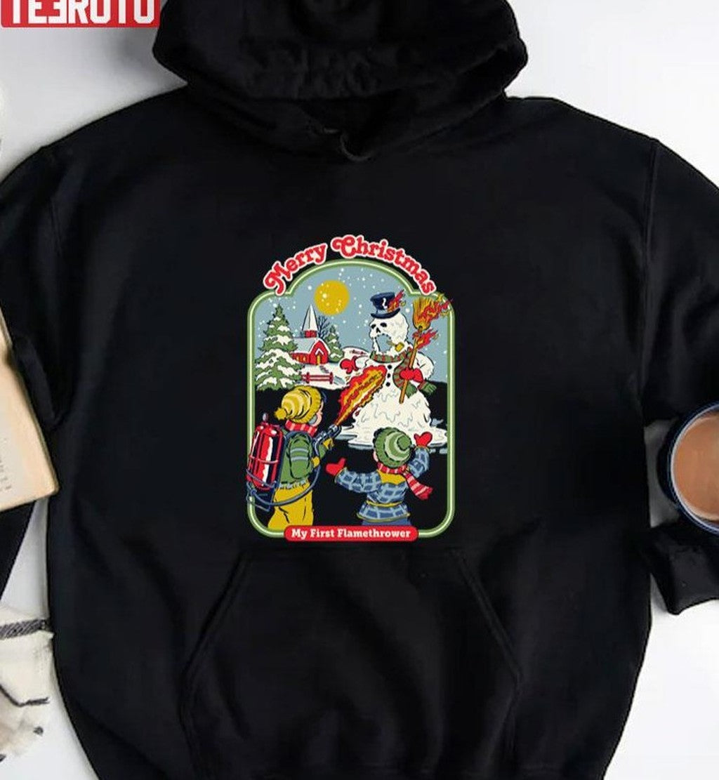 My First Flamethrower Merry Christmas Unisex Sweatshirt