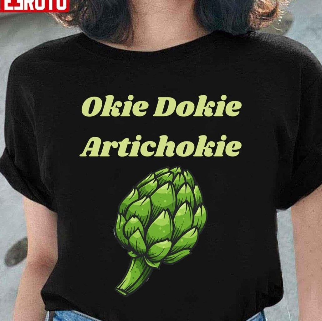 Okie Dokie Artichokie Artichoke Jokes Vegan Meme Active Unisex Sweatshirt