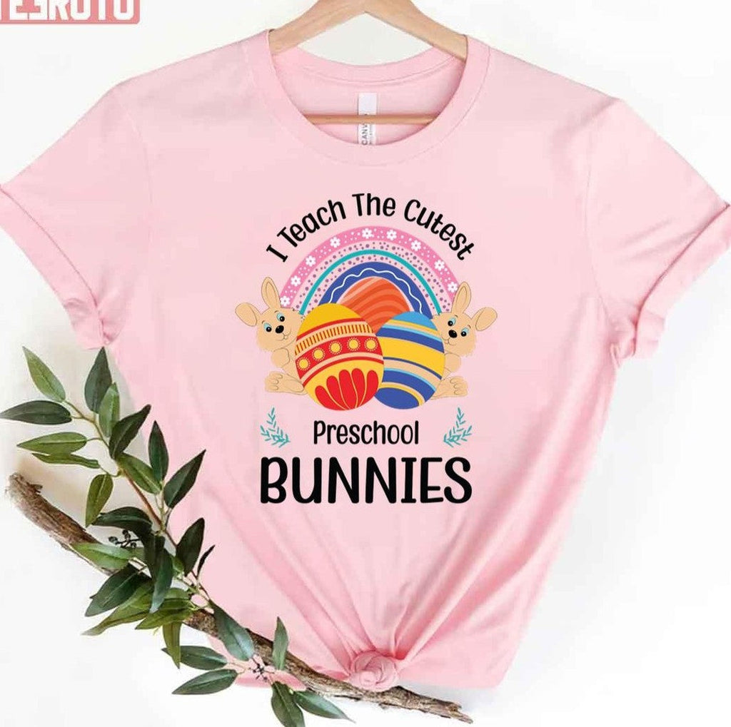 Preschool Teacher Easter Happy Easter Unisex T-shirt