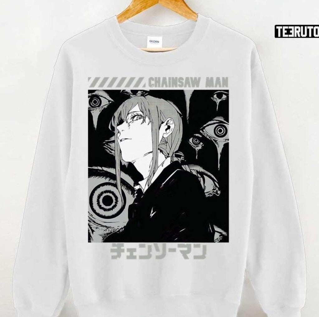 Black Design Makima Red Chainsaw Man Unisex T-Shirt