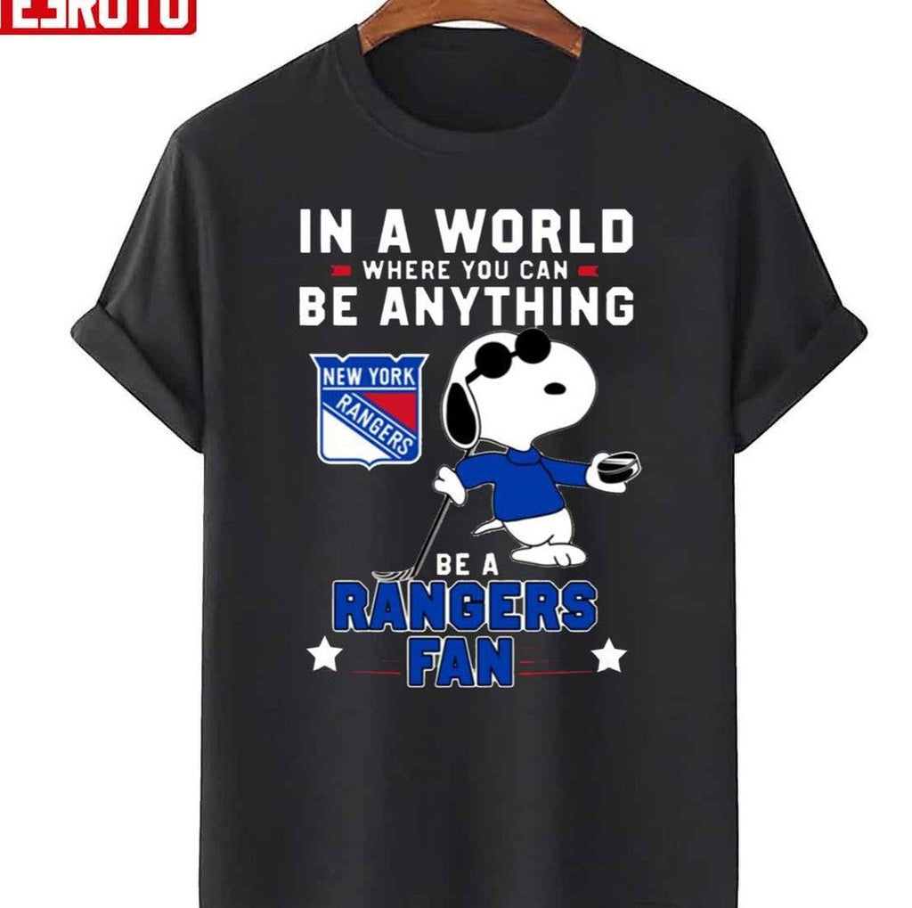 Snoppy Love To Be A New York Rangers Unisex T-Shirt