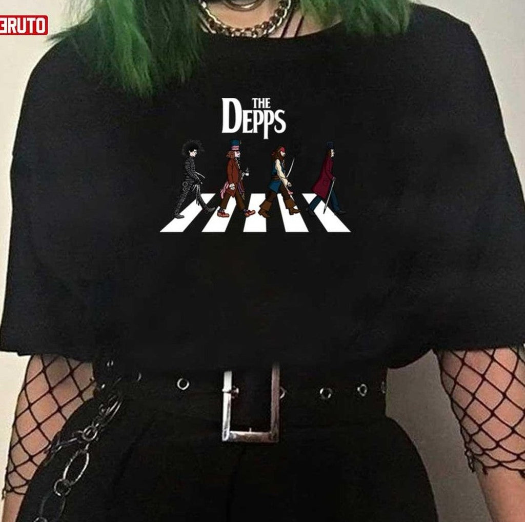 The Depps Johnny Depp Characters Crosswalk Unisex T-Shirt