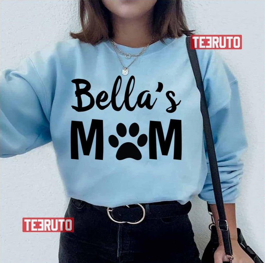 Personalized Dog Cat Mom With Pet Name Mother Gift Unisex T-Shirt