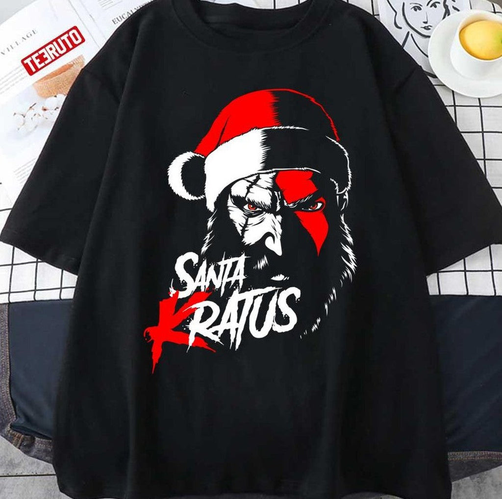 Santa Kratus God Of War Christmas Kratos Unisex T-Shirt