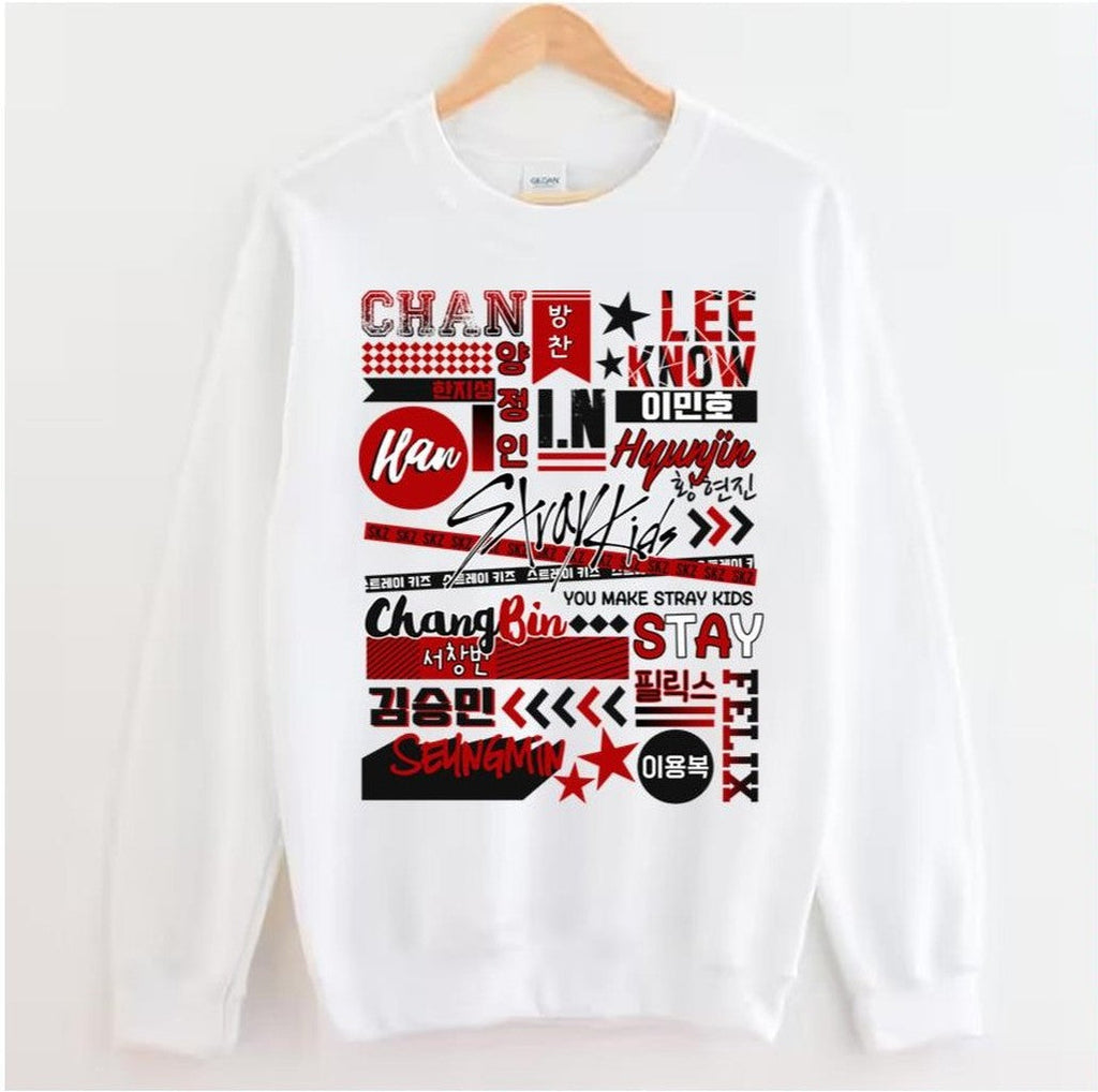 Ot8 Collage Stray Kids Unisex Sweatshirt