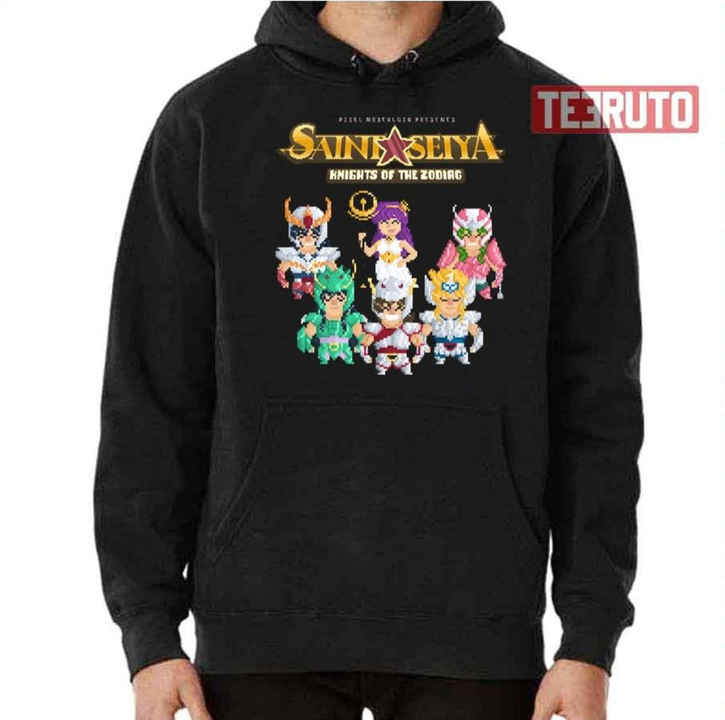 8 Bit Pixel Anime Nostalgic Saint Seiya 90s Unisex T-Shirt