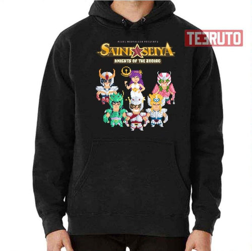 8 Bit Pixel Anime Nostalgic Saint Seiya 90s Unisex T-Shirt