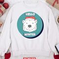 Santa Polar Bear 2023 Christmas Unisex Sweatshirt