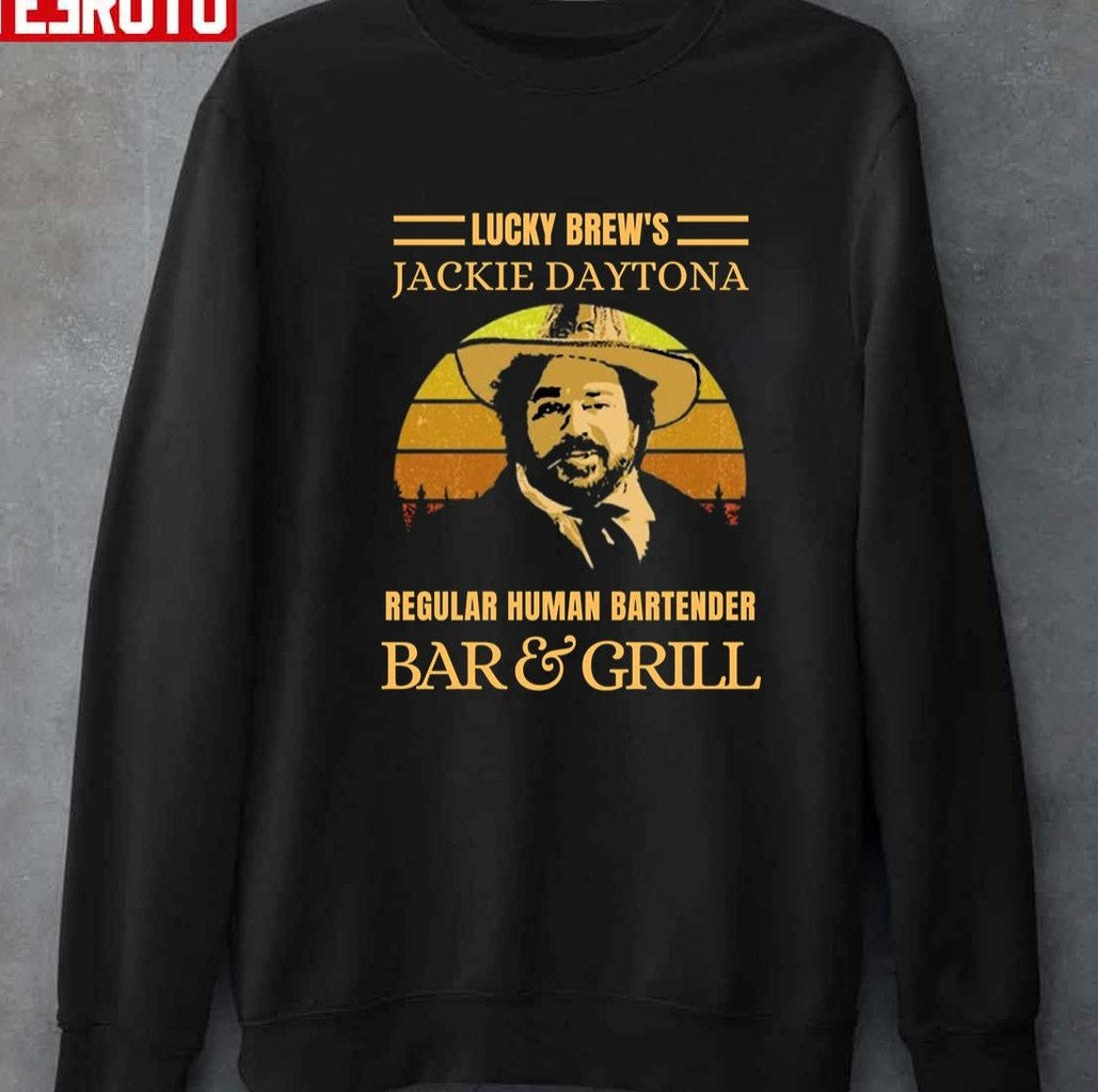 Regular Human Bartender Bar Brews Jackie Daytona  And Grill Vintage Retro Unisex T-Shirt Unisex T-Shirt