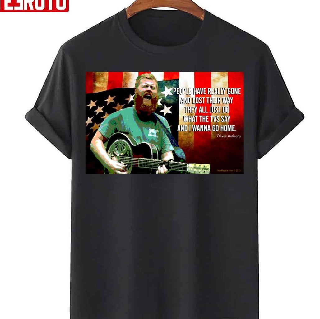 Oliver Anthony American Flag Unisex T-Shirt