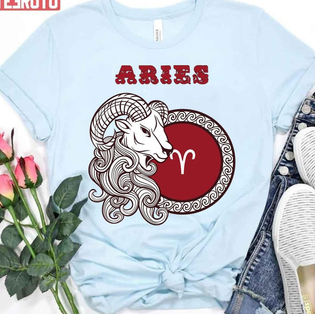 Aries March 21st To April 19th Zodiac Sign Unisex T-Shirt