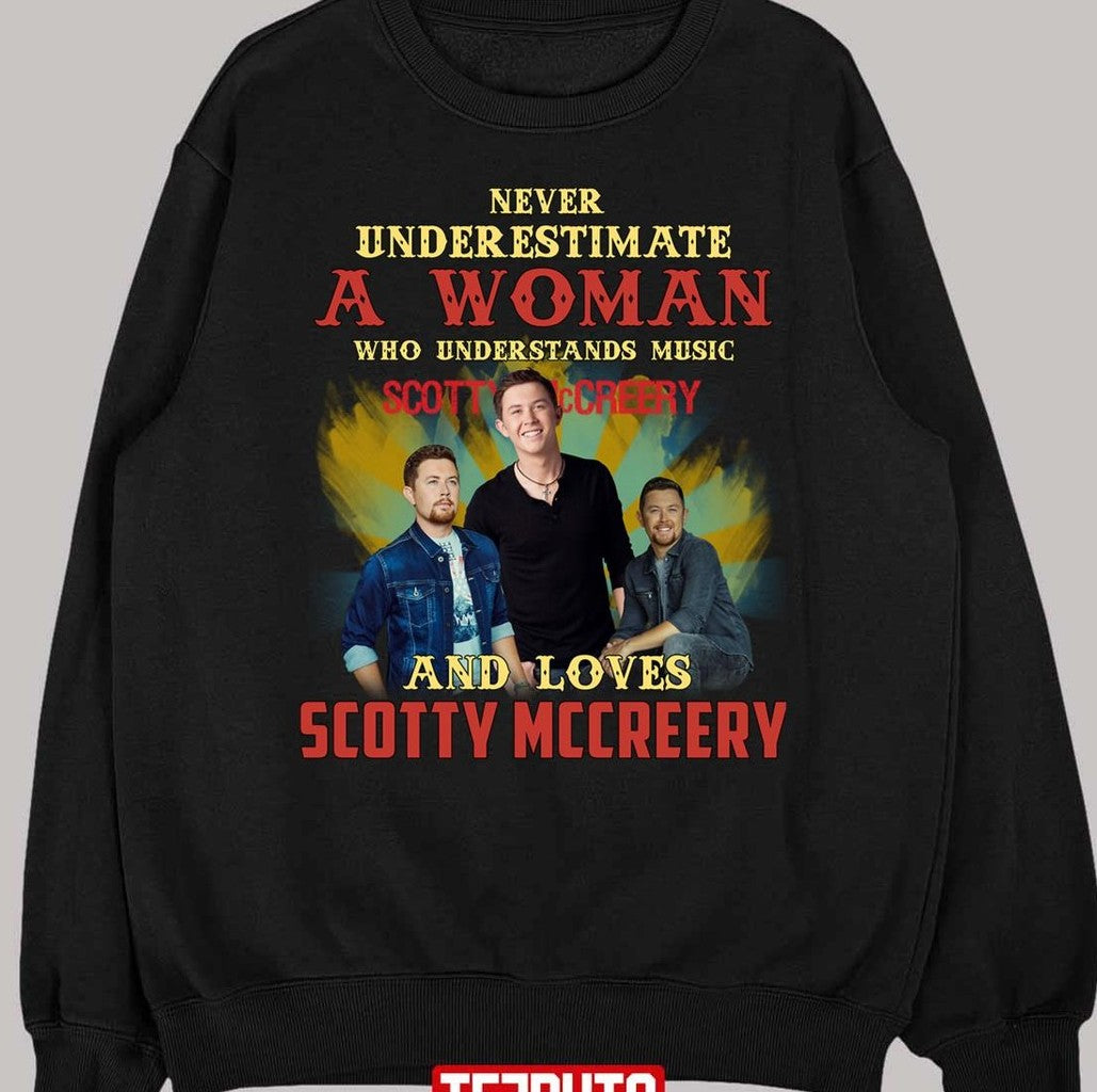Never Underestimate A Woman Who Loves Scotty Mccreery Unisex T-Shirt