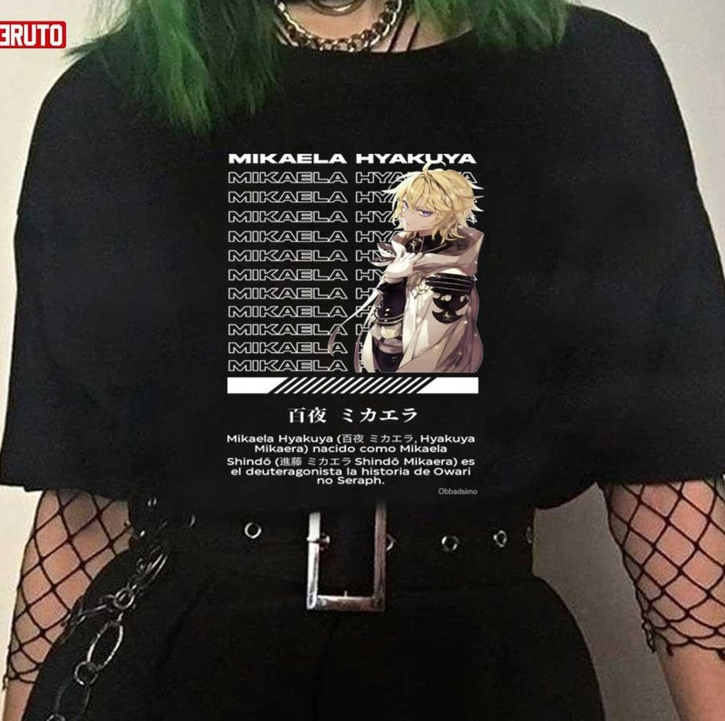 Anime Mikaela Hyakuya Seraph of the End Anime Character Unisex T-shirt