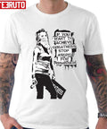 Banksy Graffiti Achieve Greatness Stop Asking For Permission Unisex T-Shirt