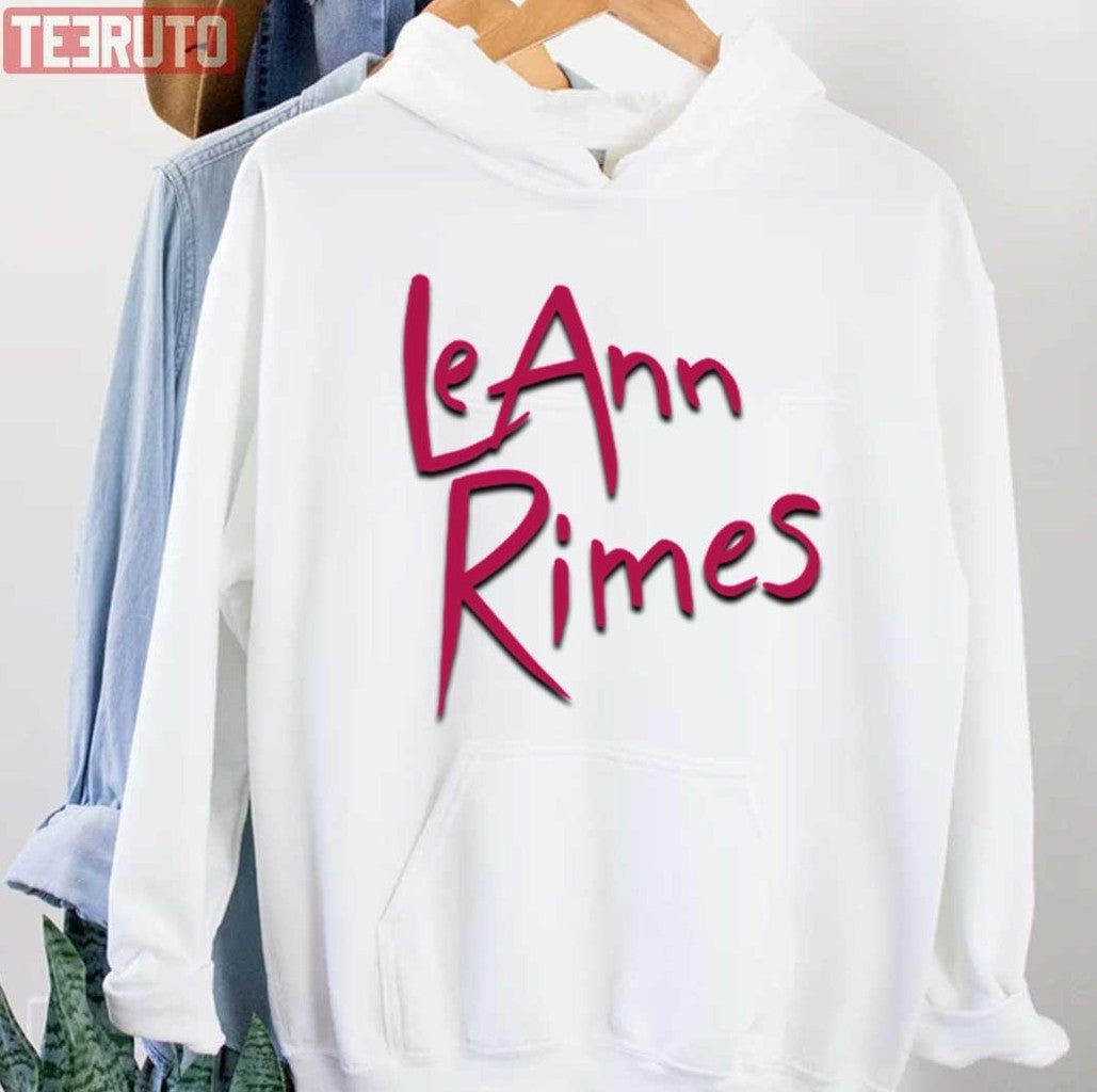 Pink Logo Art Leann Rimes Unisex Sweatshirt