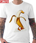 Banana Duck Walking Ducking Funny Unisex T-Shirt