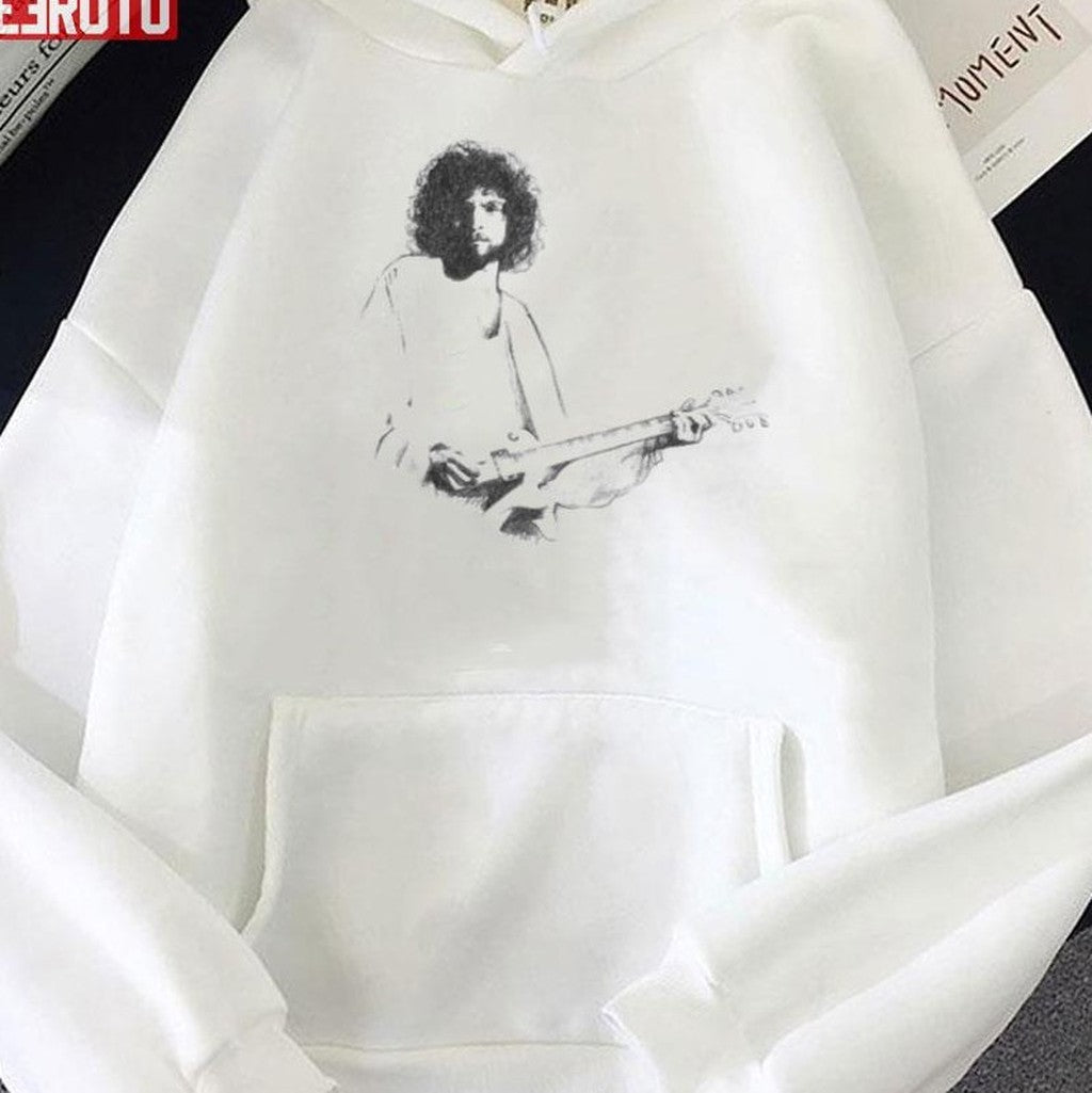 Playing Guitar Lindsey Buckingham Premium Unisex Sweatshirt