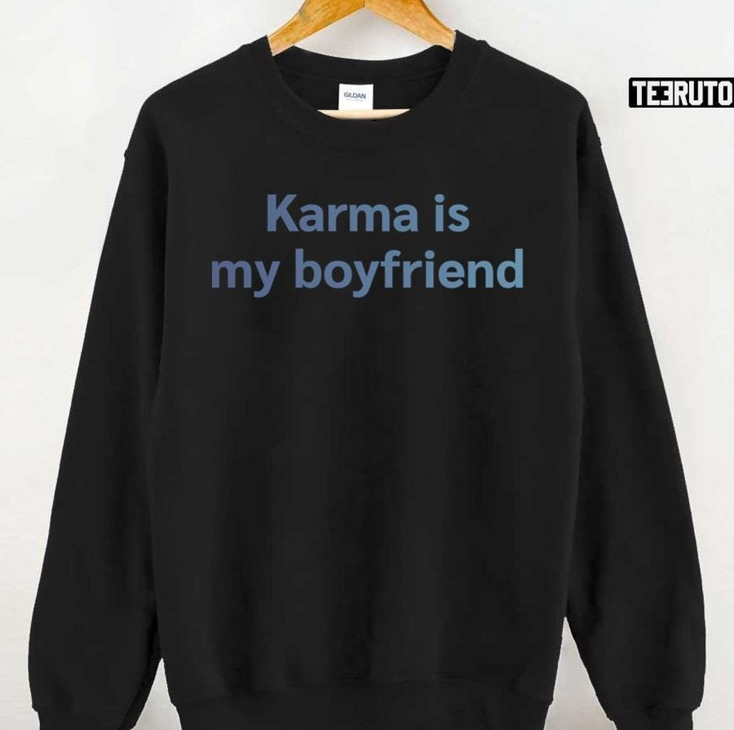 Music TS Swiftie Karma Is My Boyfriend Midnights Unisex T-shirt