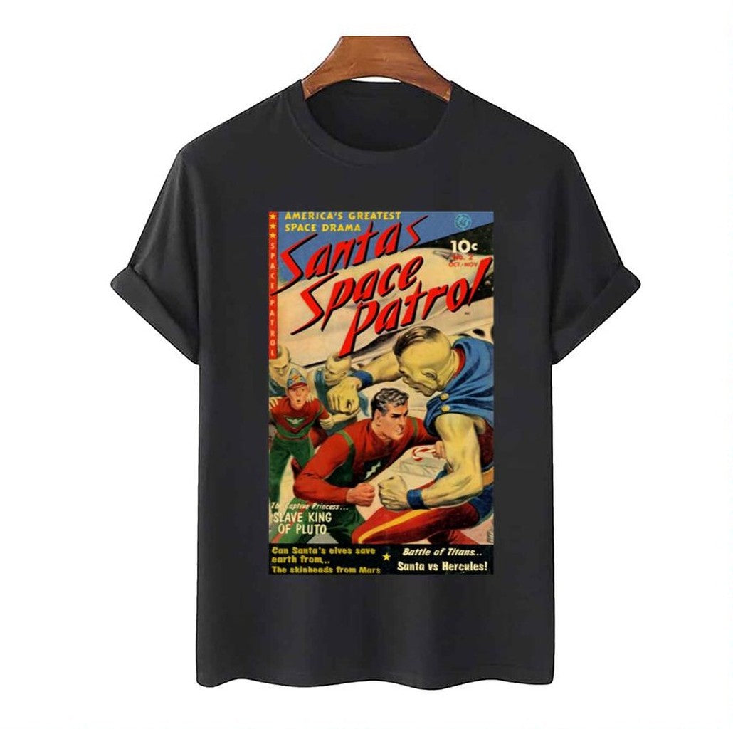Santa Vs The Bikermen Of Pluto Unisex T-Shirt